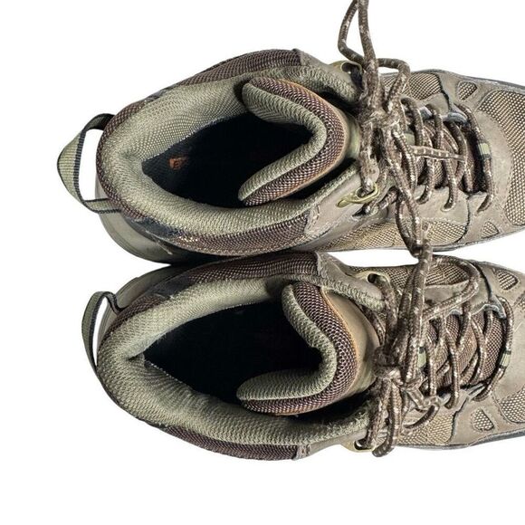 Skechers brown lace up waterproof ankle hiking boots size 9.5 wide width - Picture 4 of 15